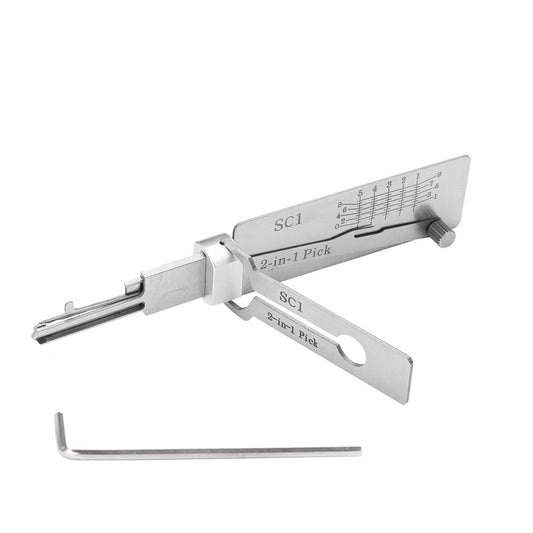 SC1 Lock Pick | 2-in-1 lock picking kit | LockPick Mastery